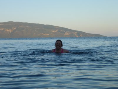Evening swim on Kefalonia