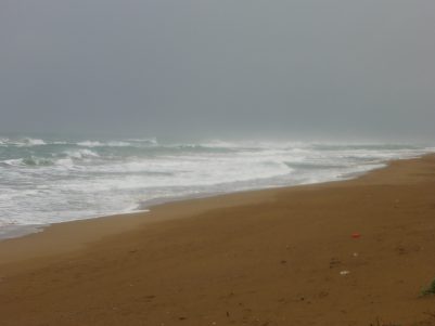 Angry gods, angry sea