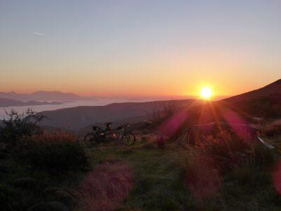 Campsite near Argos at dawn