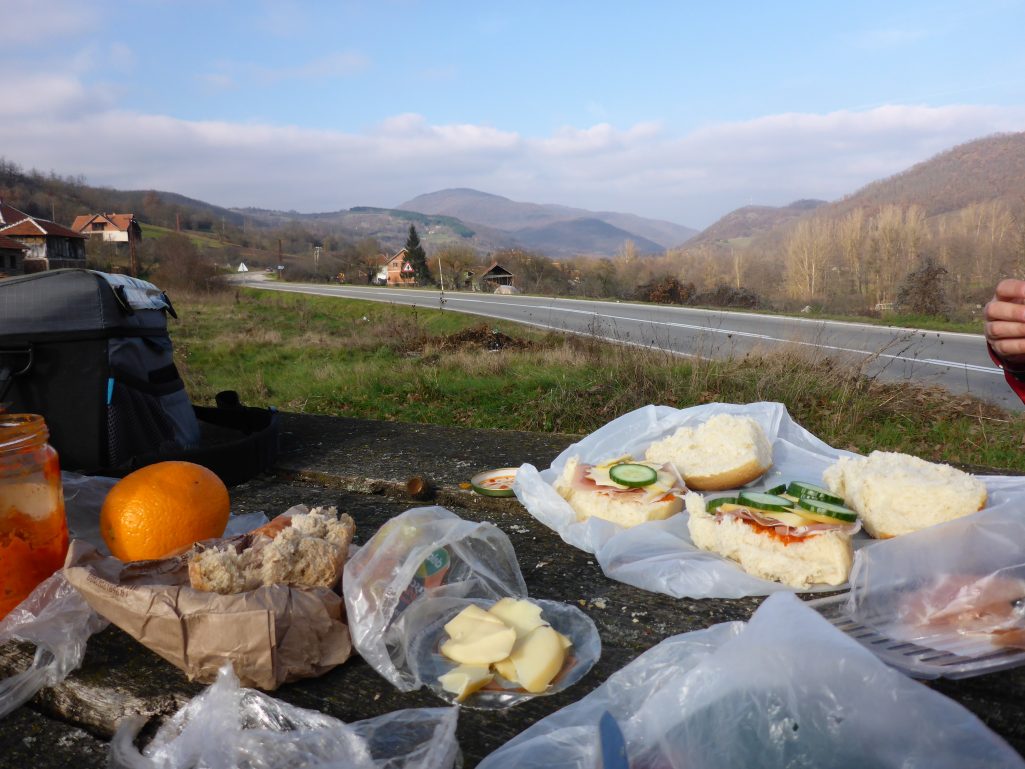 Our last lunch in Serbia