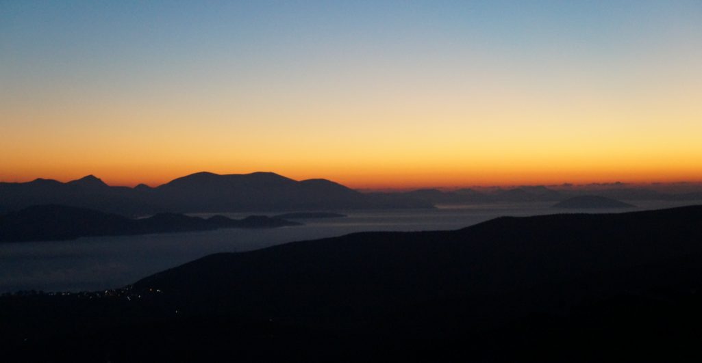 Sunrise over the bay of Argos