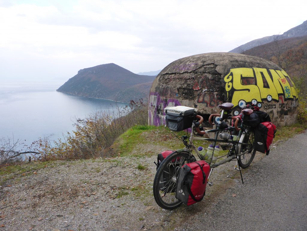 Bunker overlooking Lake Ohrid