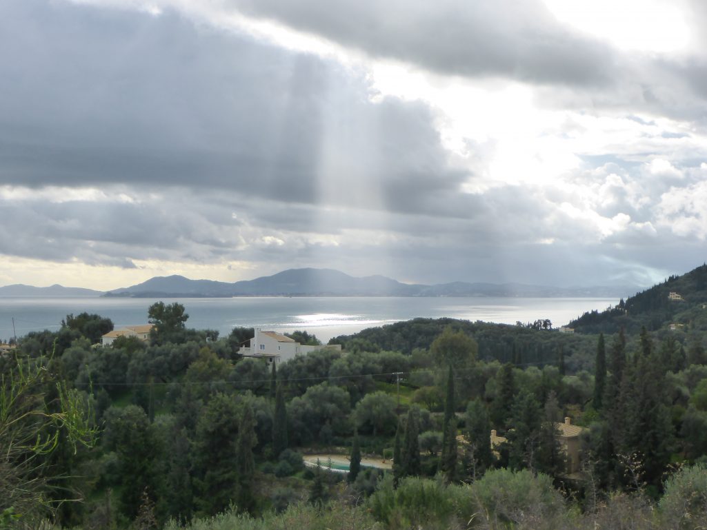 Corfu coast road