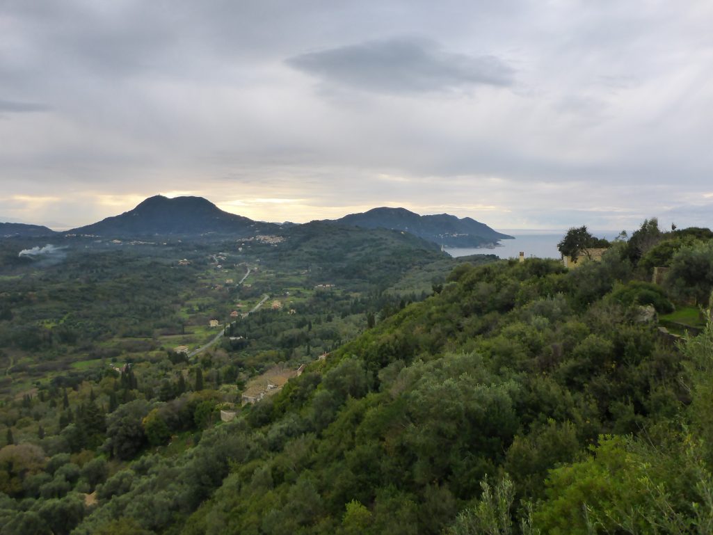 Looking towards South Corfu