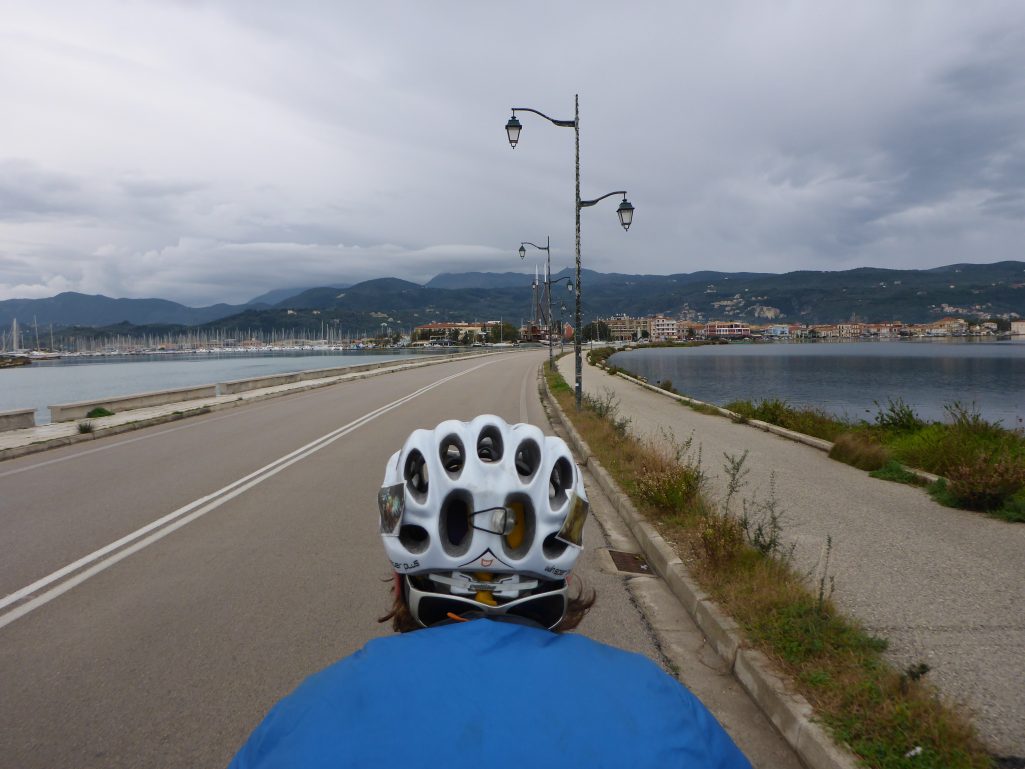 The causeway to Lefkada