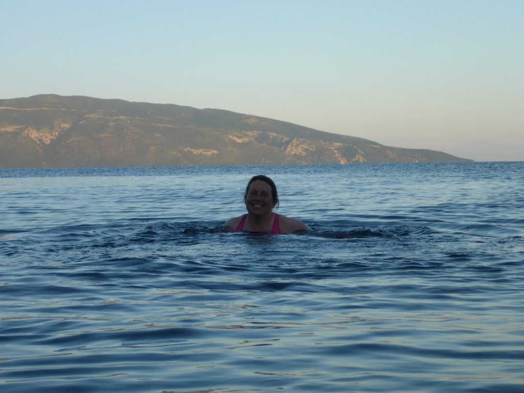 Evening swim on Kefalonia