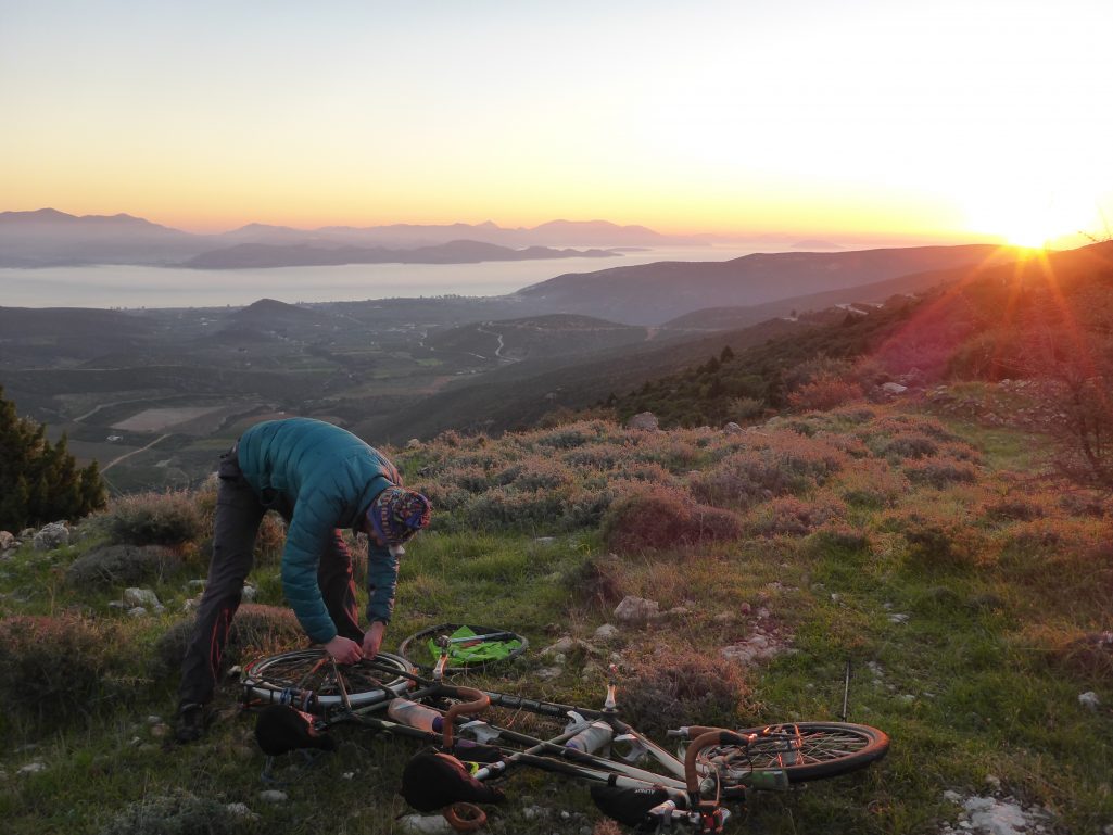 Puncture repair with a view